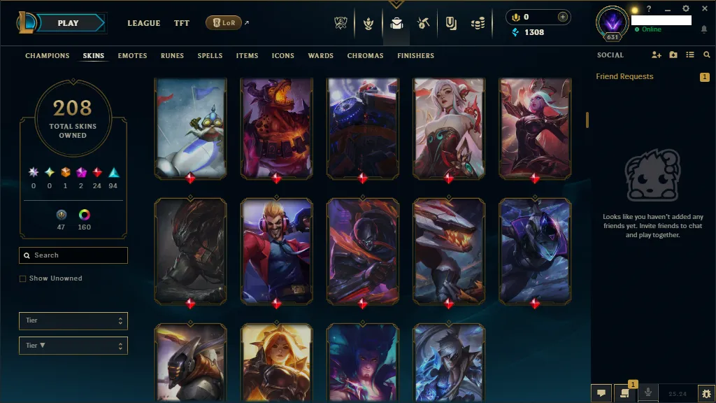 🌎EUNE🏆New Season S15🏆Gold 2 -Emerlad 3 Flex ✅HandMade ✅Full Champions 🎨 Skins +208 ⭐ LVL 631 ✅ Full Recovery Info 🚀instant delivery